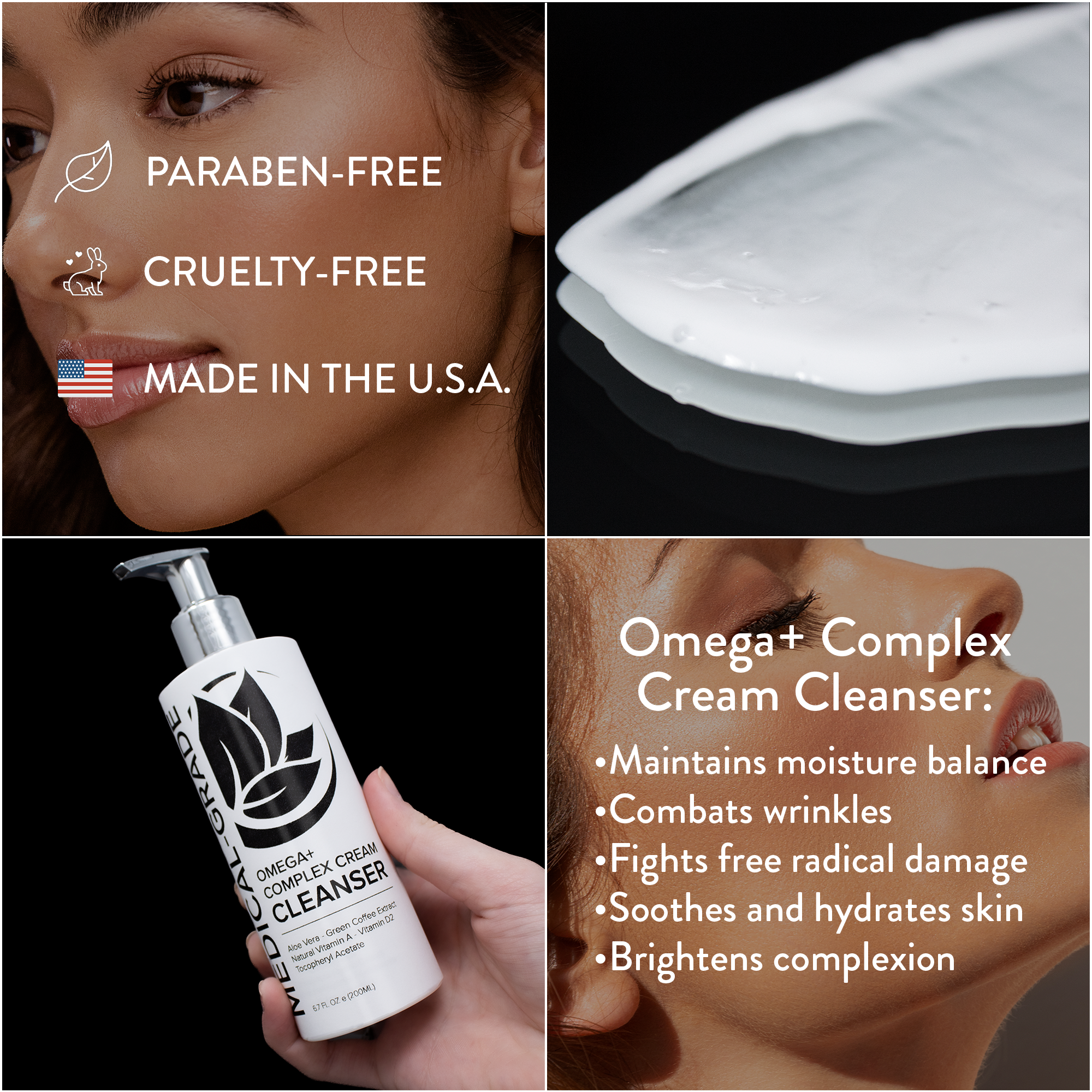 Omega+ Complex Cream Facial Cleanser