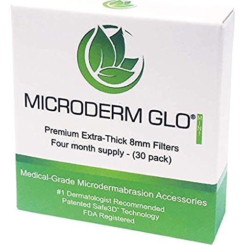 Microderm GLO Mini 8mm Replacement Filters (30 Pack)