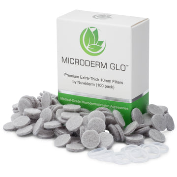 Microderm GLO 10mm Replacement Filters (100 Pack)